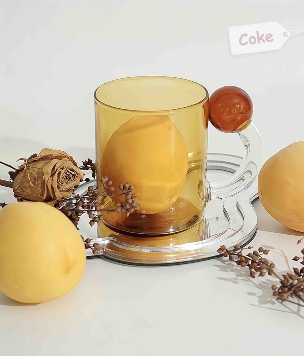 Hand Blown Lollipop Mugs - Whimsical Eclectic Dopamine Drinking Glasses for Coffee, Tea & Juice - UrbanNest Co