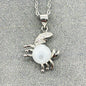 Sterling Silver Zodiac Aroma Necklace - Cancer June - July | Perfect Birthday Gift | Energy & Healing | Diffuse on the go - UrbanNest Co