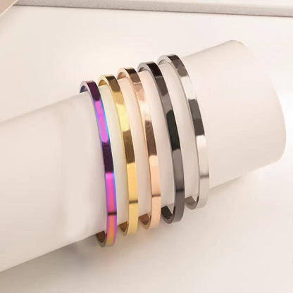 8MM Cuff Bracelet Stainless Steel Twisted Open Bangle Bracelet Men Women Jewlery - UrbanNest Co