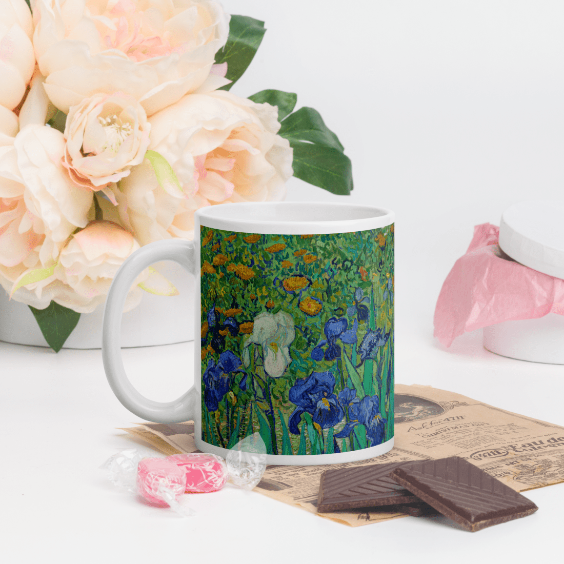 Van Gogh - Irises, 1889 Artwork Mug - UrbanNest Co