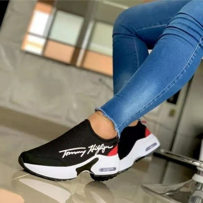 Casual Breathable Wedges Ladies Walking Sneakers Flat Women Shoes - UrbanNest Co