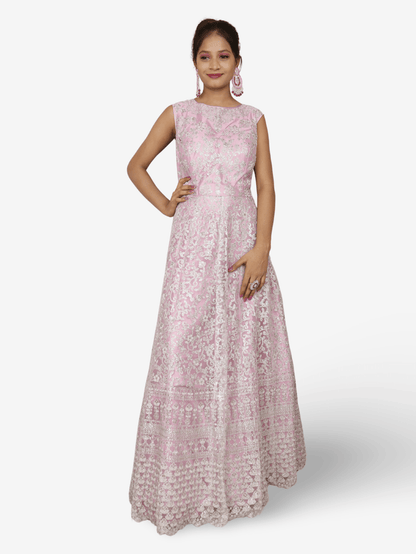Shimmery and Shiny Beautiful Gown by Shreekama - UrbanNest Co