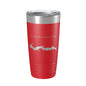 Lake Carlinville Map Tumbler Travel Mug Insulated Laser Engraved Coffee Cup Illinois 20 oz - UrbanNest Co