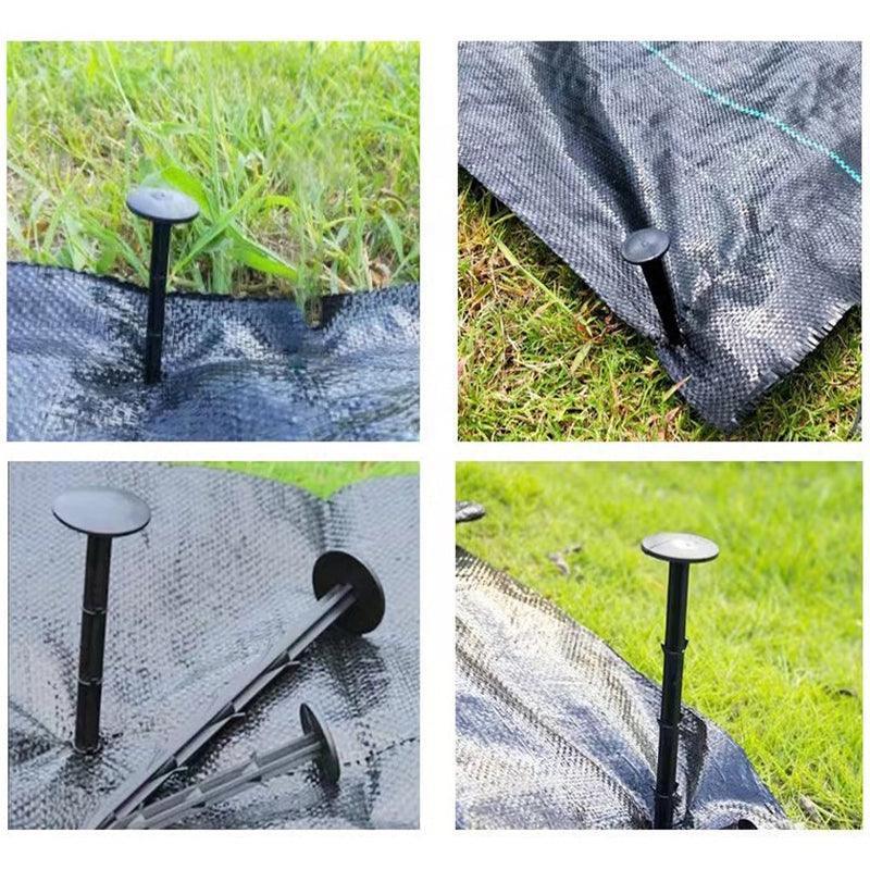 200x Grass Pegs Lawn Turf Weed Mat Plastic Pins Stakes Anchor Lawn Sod Fasten - UrbanNest Co