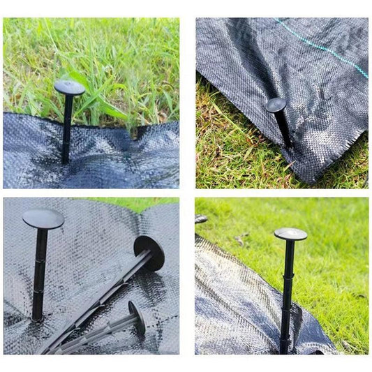 200x Grass Pegs Lawn Turf Weed Mat Plastic Pins Stakes Anchor Lawn Sod Fasten - UrbanNest Co