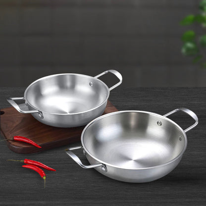 SOGA 20cm Premium Silver Seafood Dry Pot Stockpot Versatile and Durable Kitchen Essential - UrbanNest Co