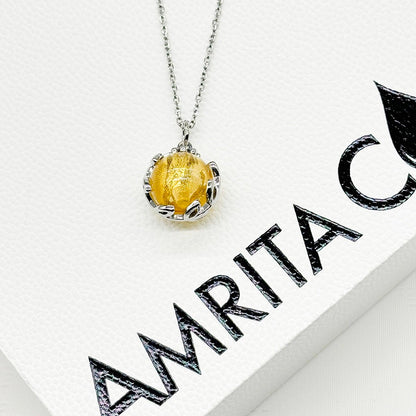 Planet Murano Aroma Necklace - Jovian Gold | Energy & Healing | Diffuse on the go | Gift For her - UrbanNest Co