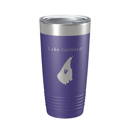 Lake Gaillard Map Tumbler Travel Mug Insulated Laser Engraved Coffee Cup Connecticut 20 oz - UrbanNest Co