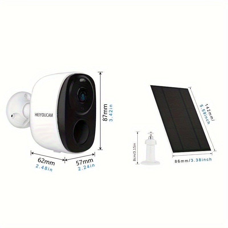 NNETM Wireless Solar Security Camera Outdoor (3MP Night Vision) - UrbanNest Co
