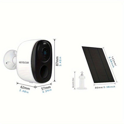 NNETM Wireless Solar Security Camera Outdoor (3MP Night Vision) - UrbanNest Co