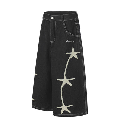 STARRY - Baggy Graphic Jorts - UrbanNest Co