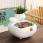 Wealth - Bringing Flowing Water Ornament, Ceramic Mini Desktop Decoration for Living Room - UrbanNest Co