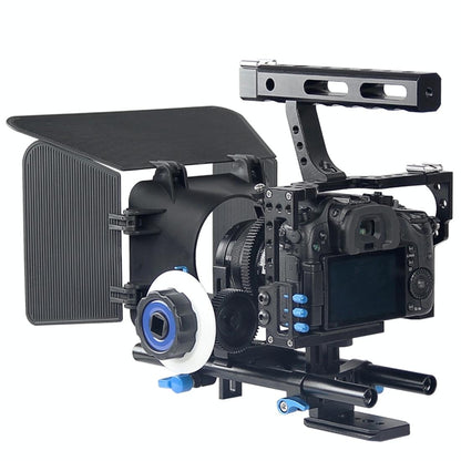NNEIDS Video Camera Cage Stabilizer Kit With Matte Box & Follow Focus For Panasonic Lumix Dmc - Gh4 & G7 / Sony A7 Series - UrbanNest Co