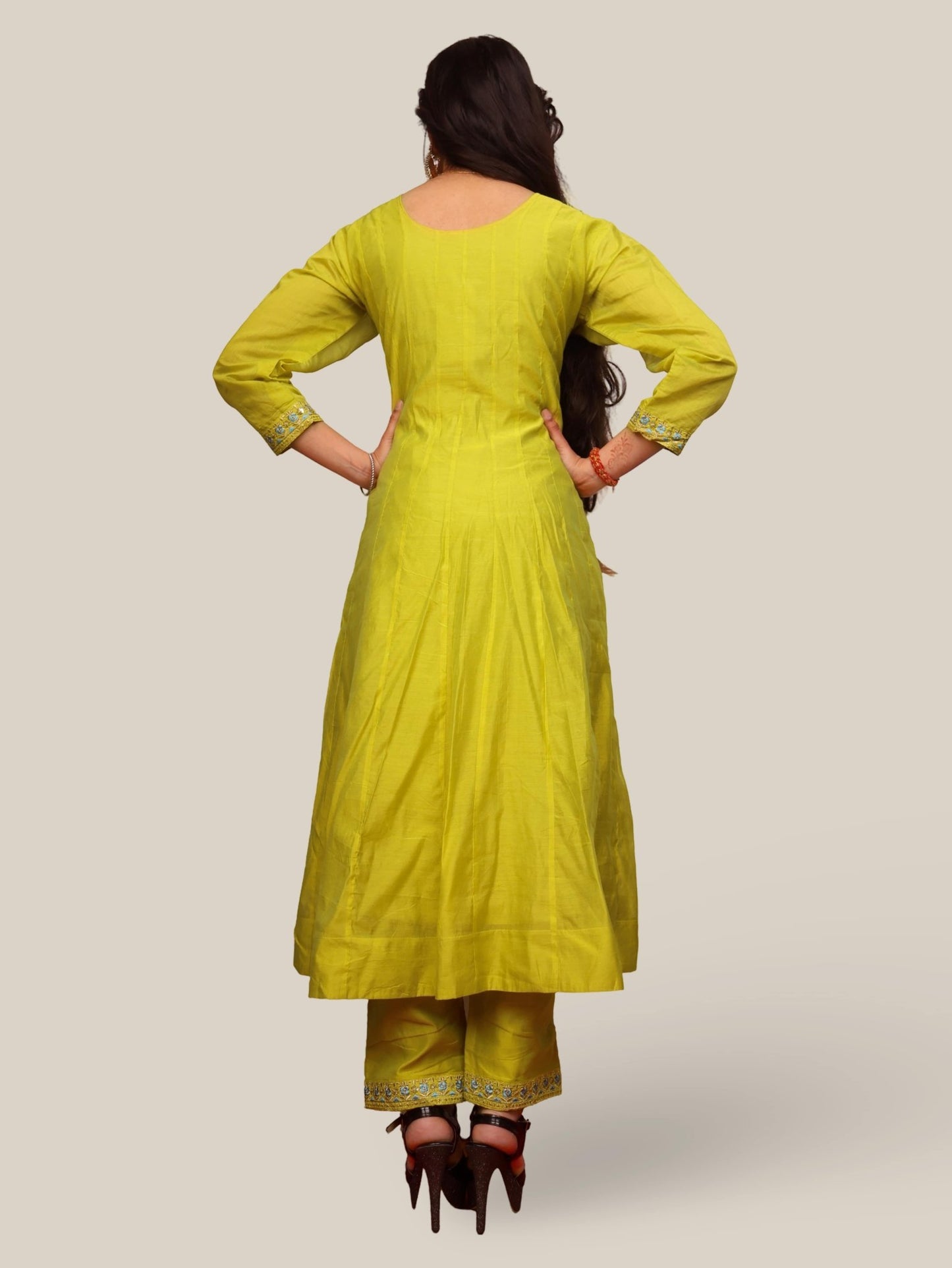 Women's Cotton Kurta - Pant, and Dupatta Set - UrbanNest Co