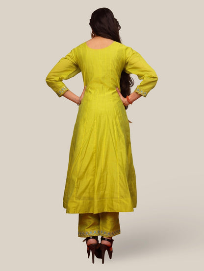 Women's Cotton Kurta - Pant, and Dupatta Set - UrbanNest Co
