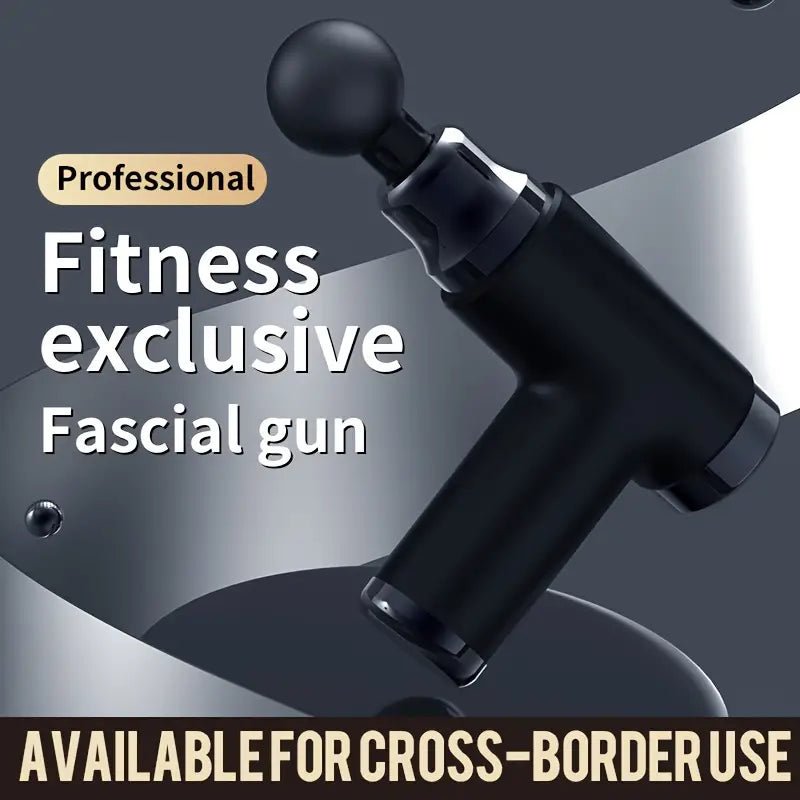 1pc Portable Mini Massage Gun - Deep Tissue Muscle Massager (Black) - UrbanNest Co