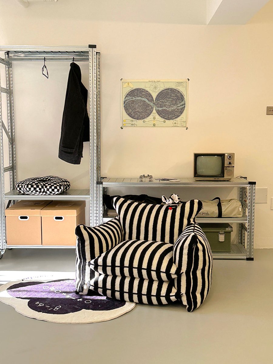 Playful Mind Striped Lazy Sofa Chair - UrbanNest Co