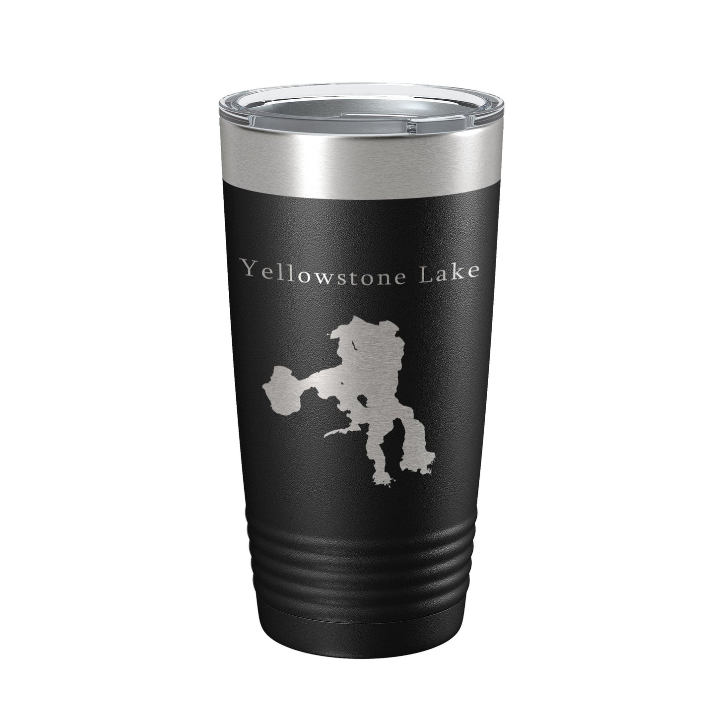 Yellowstone Lake Map Tumbler Travel Mug Insulated Laser Engraved Coffee Cup Wyoming 20 oz - UrbanNest Co