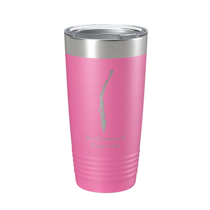 Barkhamsted Reservoir Tumbler Lake Map Travel Mug Insulated Laser Engraved Coffee Cup Connecticut 20 oz - UrbanNest Co