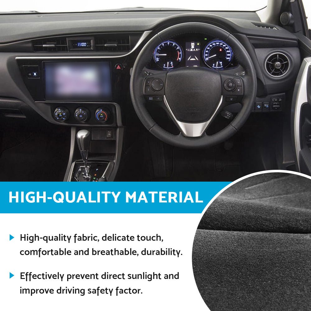 Dash Mat Suitable for Toyota Corolla 2014 - 2018 Hatch Dashboard Cover Black - UrbanNest Co