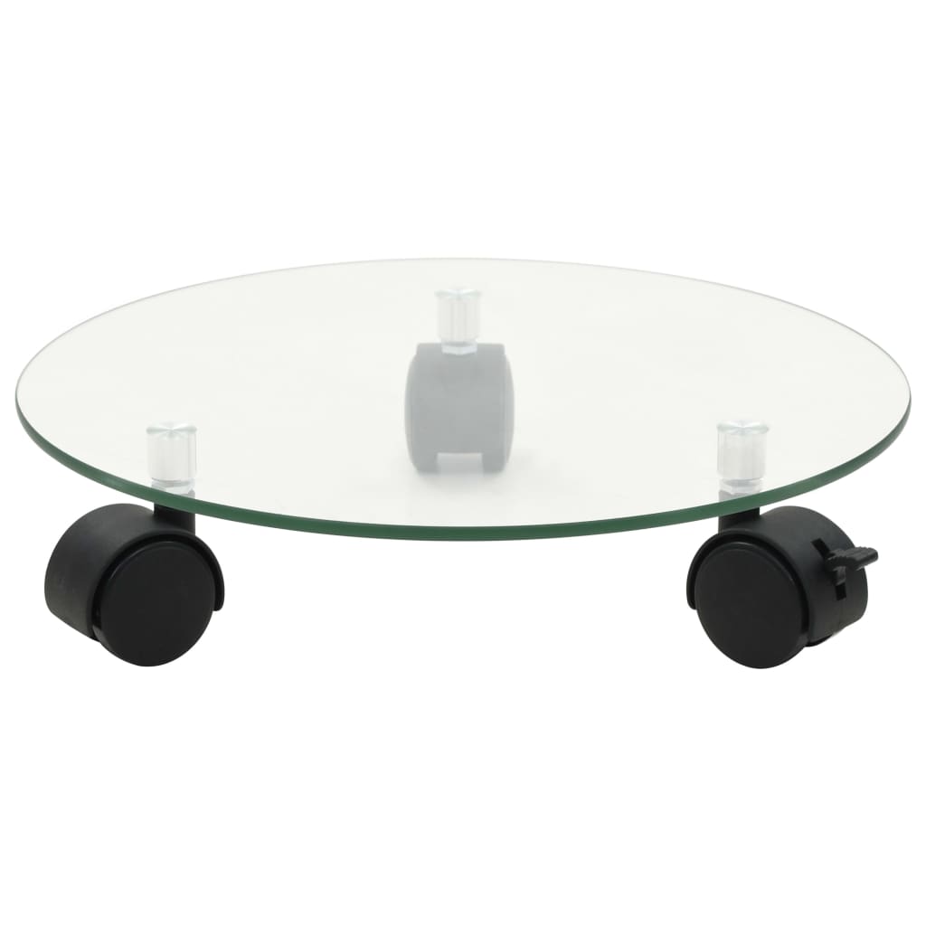 NNEVL Plant Rollers 4 pcs 28 cm Tempered Glass Round - UrbanNest Co