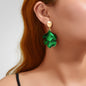 1pair Elegant Flower Petal Dangle Earrings for Women Daily Dating Party Jewelry - UrbanNest Co