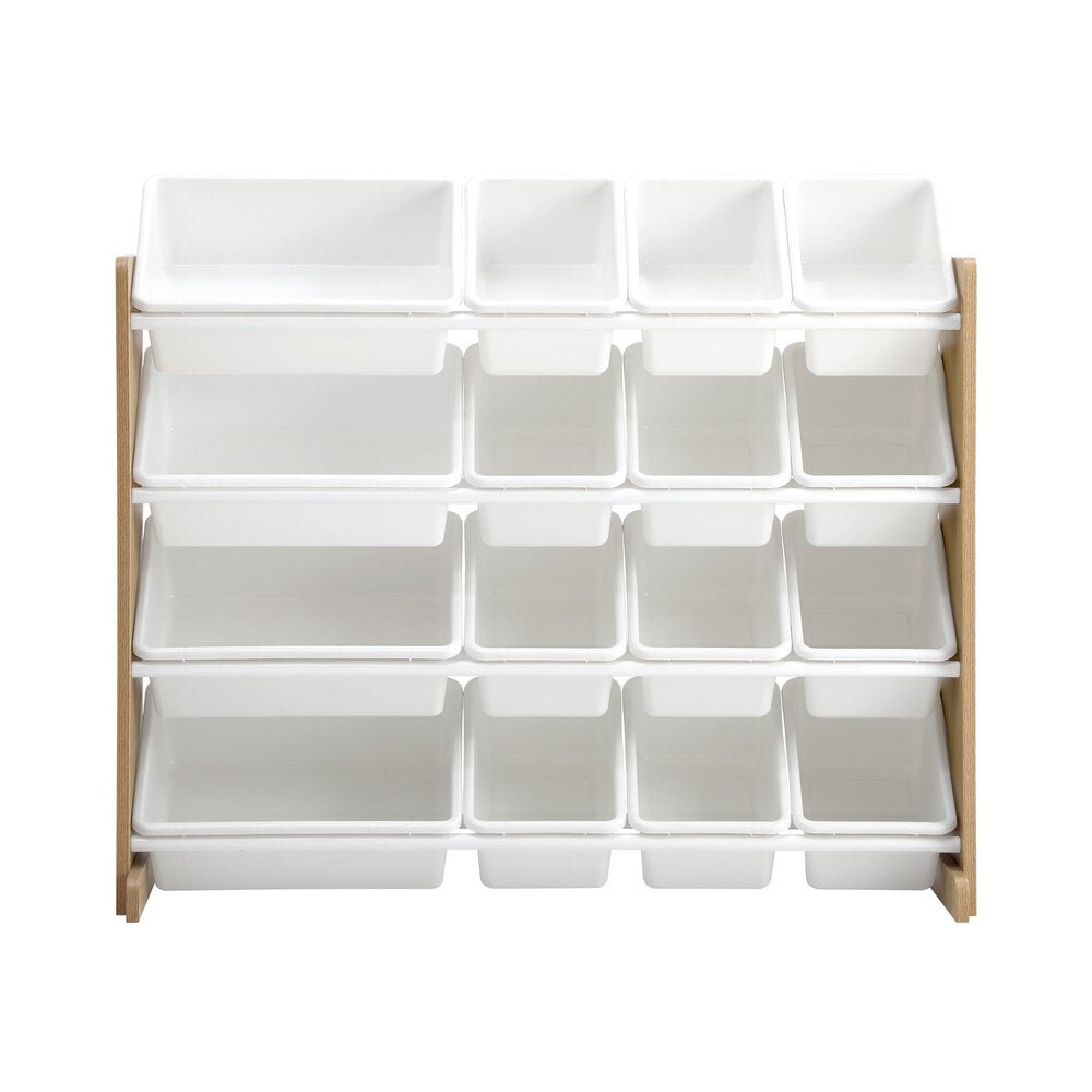 NNEED 16 Bins 4 - Tier Kids Toy Organiser Storage Rack - UrbanNest Co