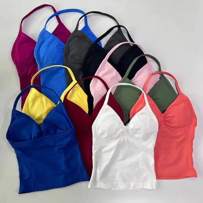 Women's Sexy Sports bra - Open Back Design, Breathable Stretchy Fabric - UrbanNest Co