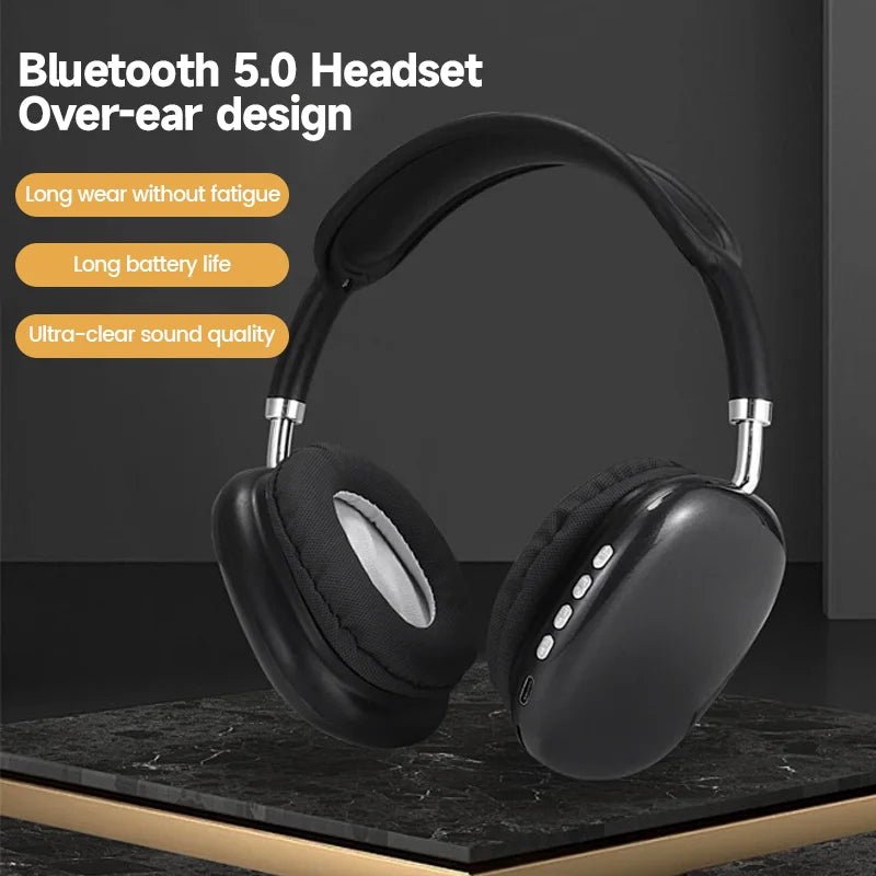 NNEOBA Wireless Bluetooth Gaming Headset Black - UrbanNest Co