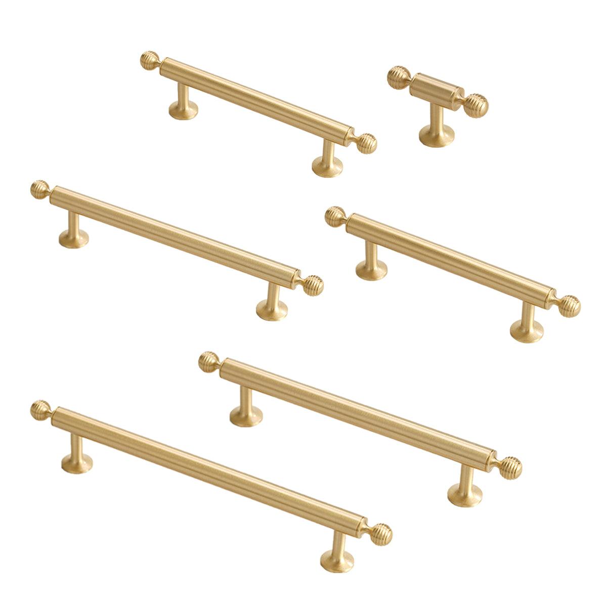 Copper Cabinet Handles 6 Sizes Modern Pulls for Wardrobe Drawer Shoe Cupboard - UrbanNest Co