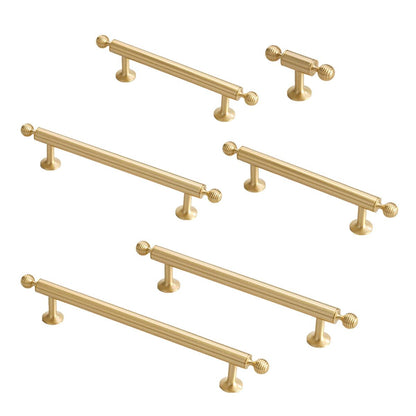 Copper Cabinet Handles 6 Sizes Modern Pulls for Wardrobe Drawer Shoe Cupboard - UrbanNest Co