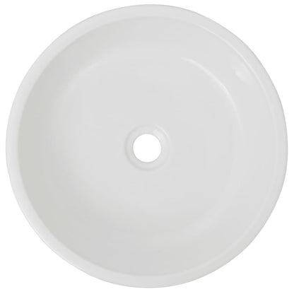 NNEVL Basin Round Ceramic White 42x12 cm - UrbanNest Co