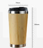 Leakproof Bamboo Travel Mug | 14oz Thermal Insulating Eco Coffee Cup - UrbanNest Co