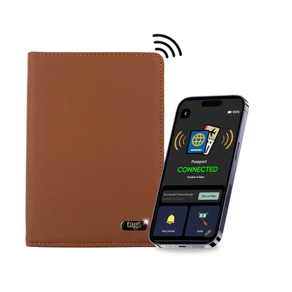 Dolphin Smart Leather Passport Tracker - UrbanNest Co