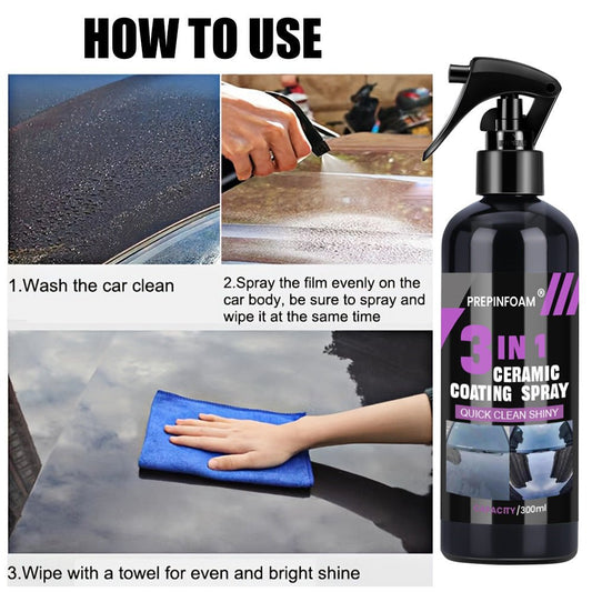 PREPINFOAM Three - in - One nano - ceramic rapid paint surface hand - sprayed wax crystal coating film agent - UrbanNest Co