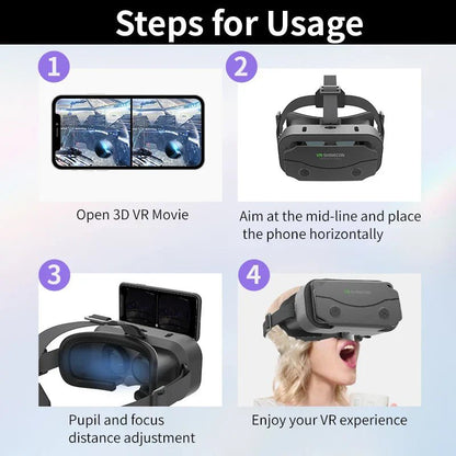 3D VR Glasses with Smart Goggles for Smartphones - UrbanNest Co