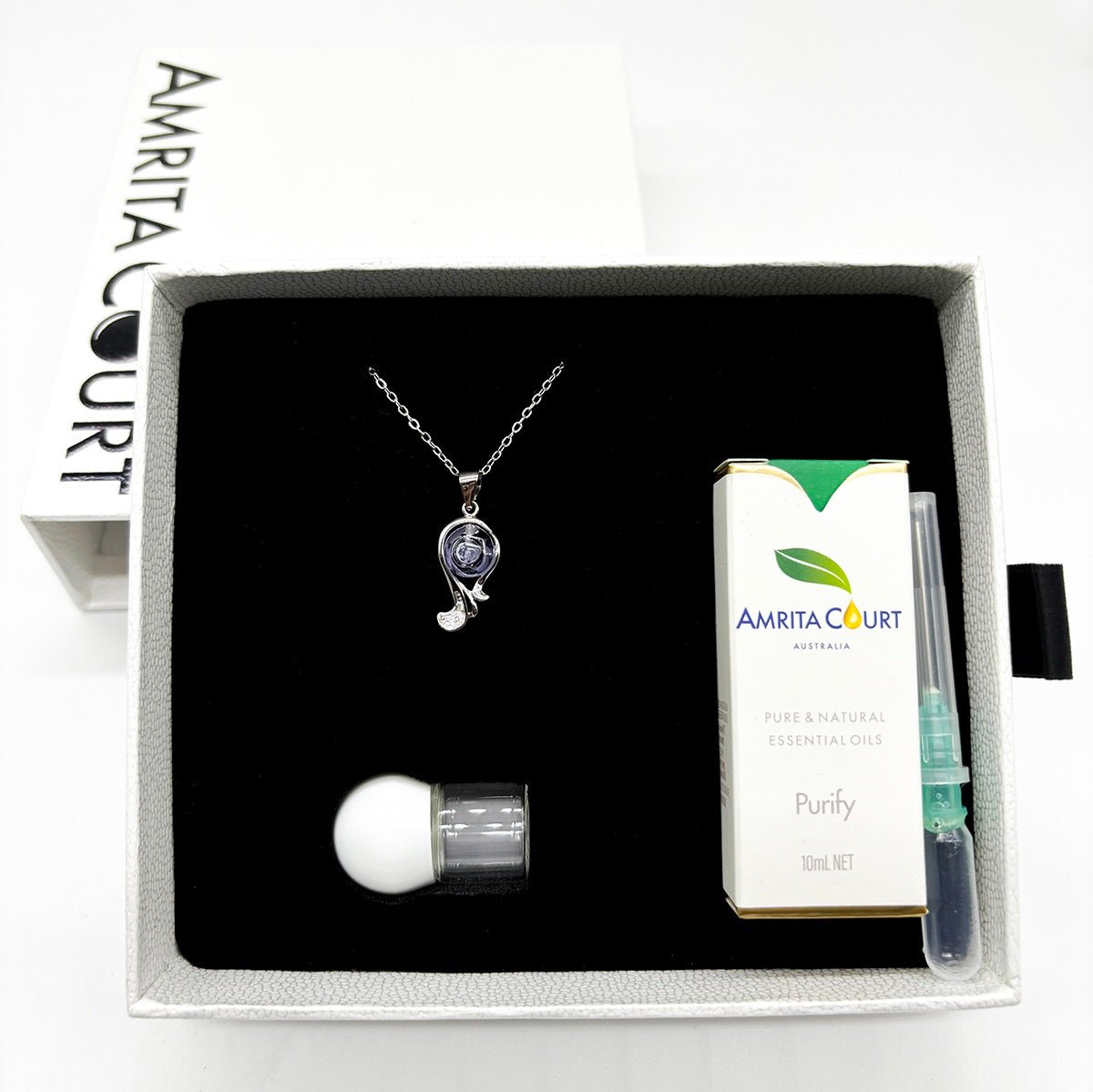 Sterling Silver Zodiac Aroma Necklace - Virgo Aug - Sep | Perfect Birthday Gift | Energy & Healing | Diffuse on the go - UrbanNest Co