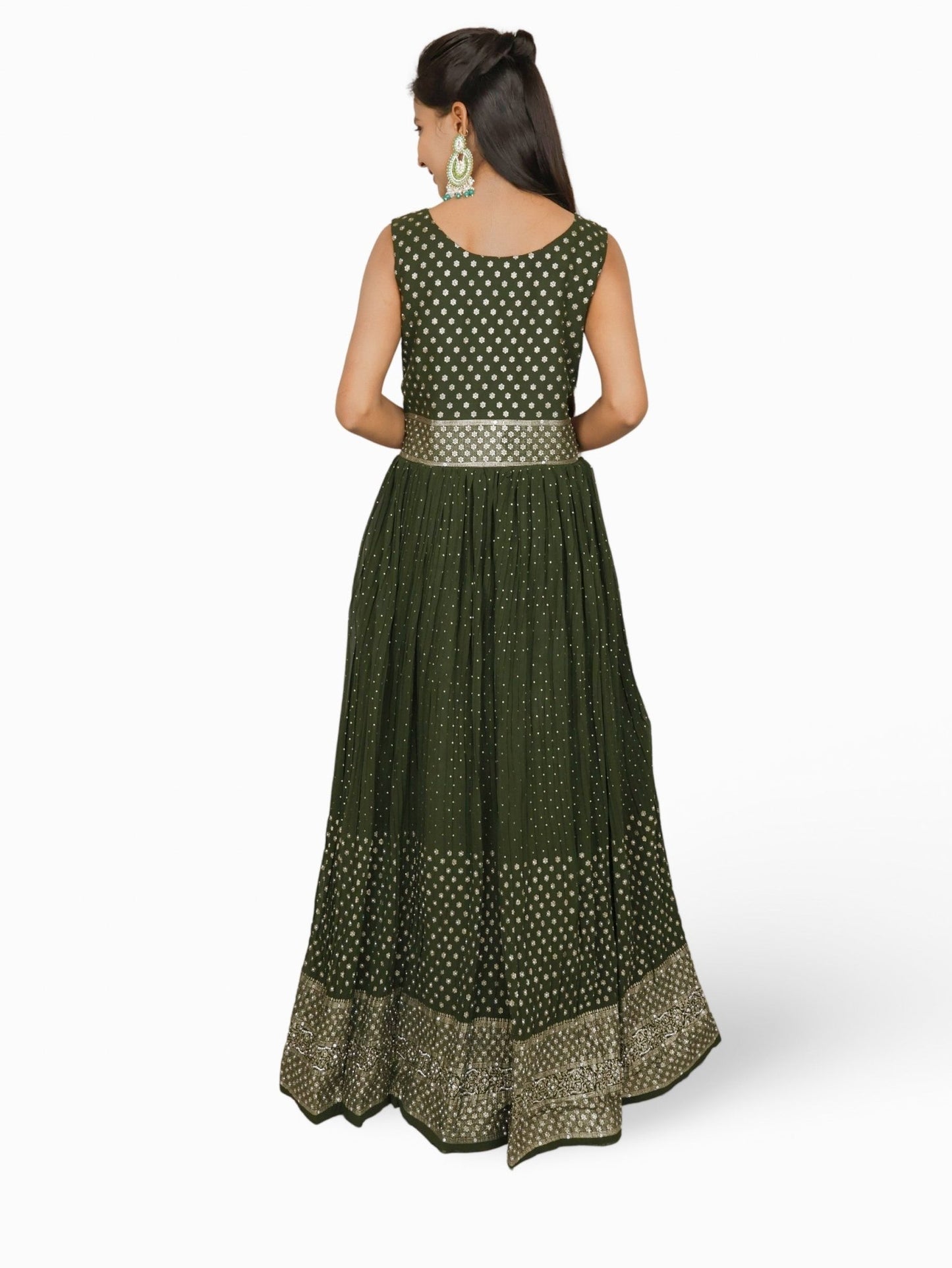 Gown with Stone & Kundan Work by Shreekama - UrbanNest Co