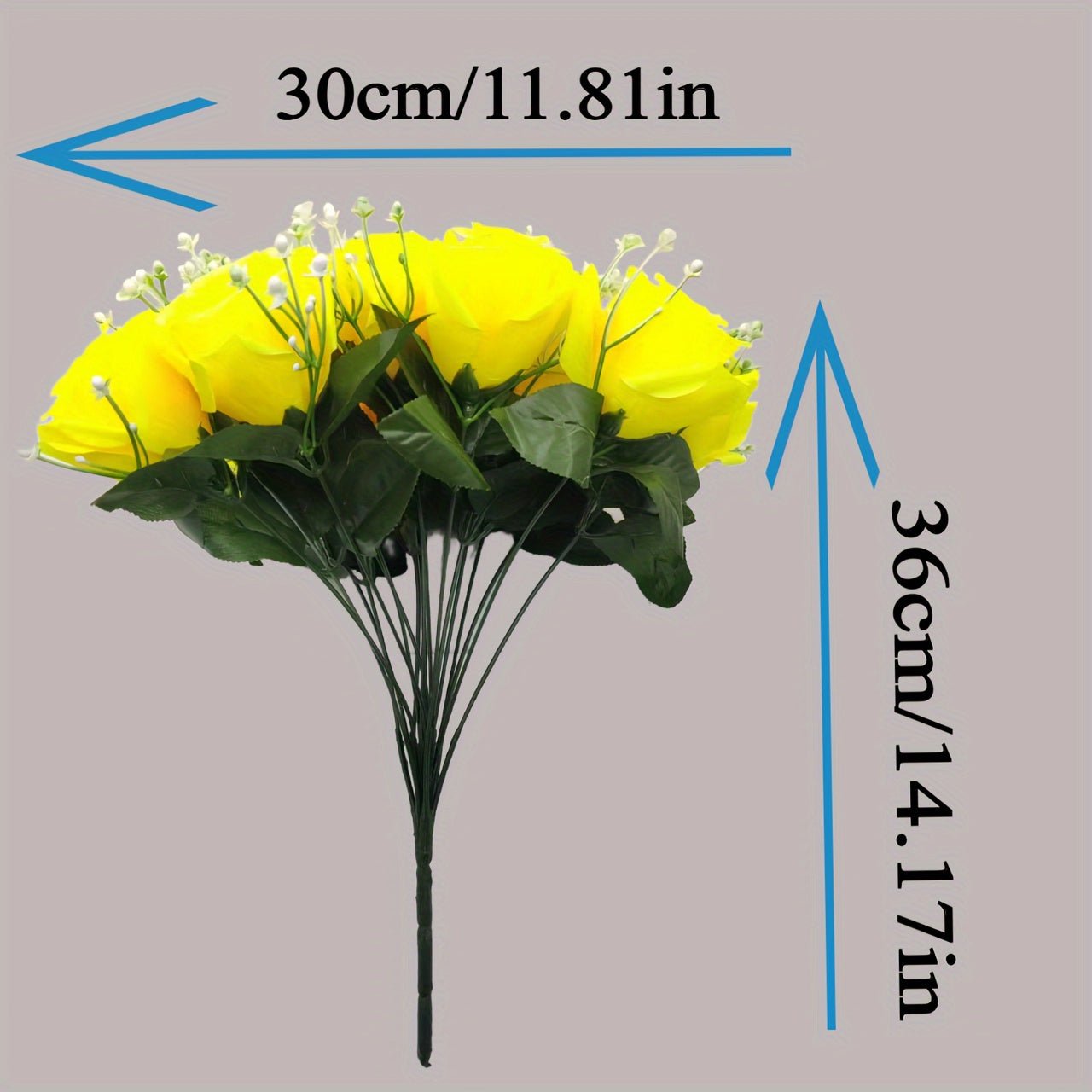 Silk Artificial Roses Bouquet for Home Decor - UrbanNest Co