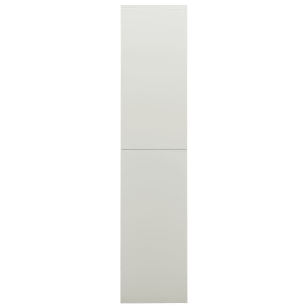 NNEVL Locker Cabinet Light Grey 90x40x180 cm Steel - UrbanNest Co