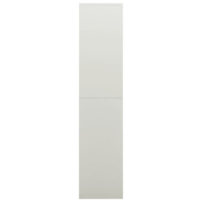NNEVL Locker Cabinet Light Grey 90x40x180 cm Steel - UrbanNest Co