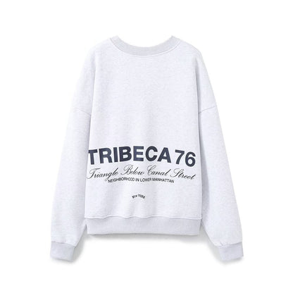 Loose text embroidered velvet hoodie - UrbanNest Co