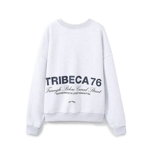 Loose text embroidered velvet hoodie - UrbanNest Co