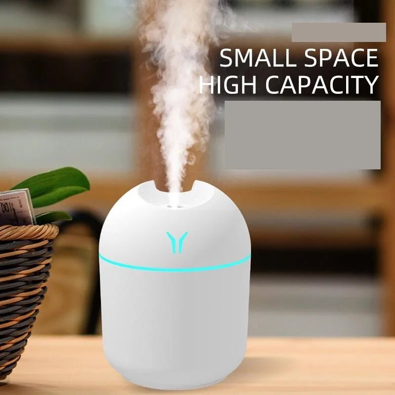 250ML USB Mini Air Humidifier Aroma Essential Oil Diffuser For Home Car Ultrasonic Mute Mist Maker Diffuser with LED Color Lamp - UrbanNest Co