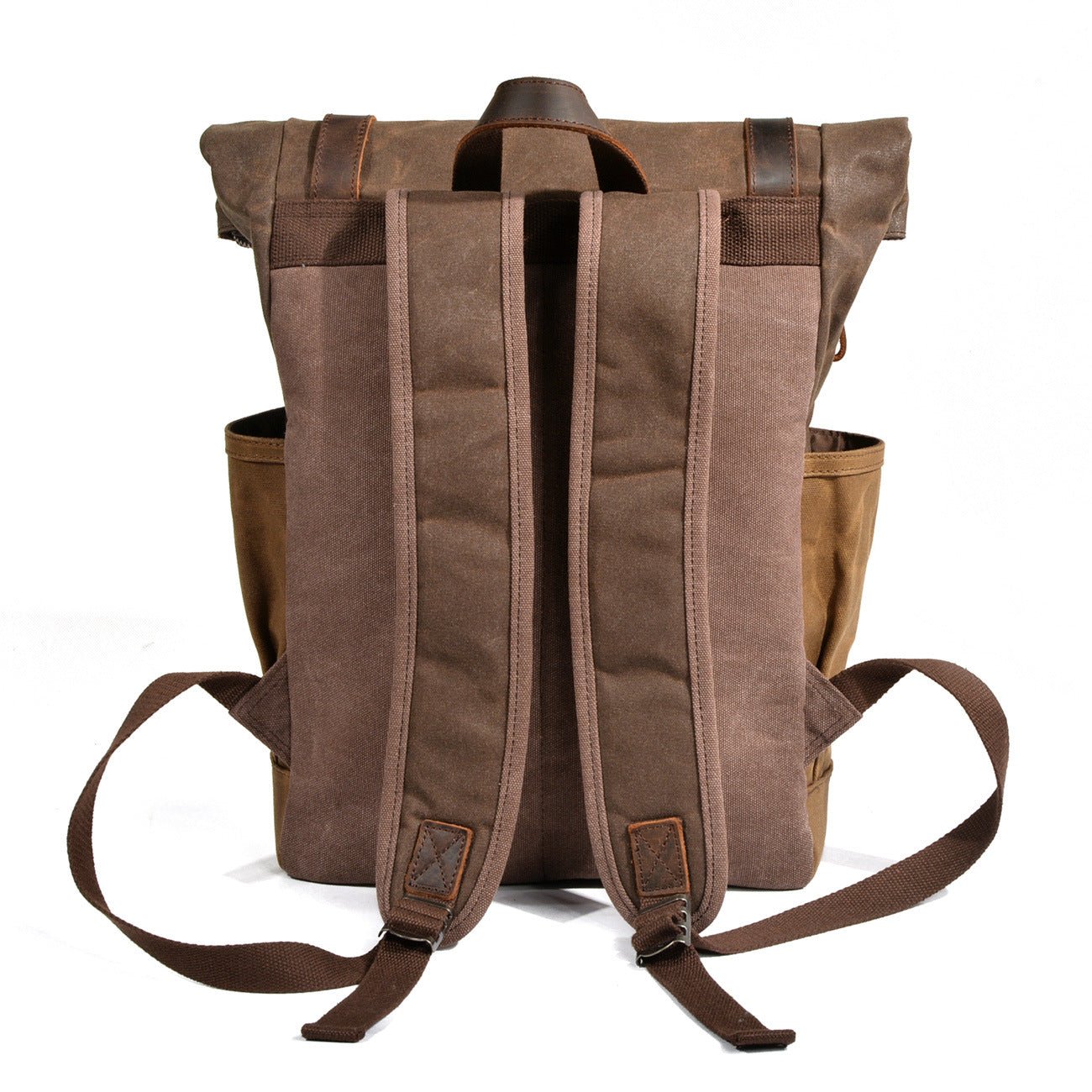 Men's Wax Canvas Backpack, Outdoor Hiking Large Capacity Waterproof Casual Travel Bag - UrbanNest Co