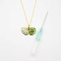 Green Shell Murano Aroma Necklace - Electric Lime | Energy & Healing | Diffuse on the go | 925 Silver - UrbanNest Co