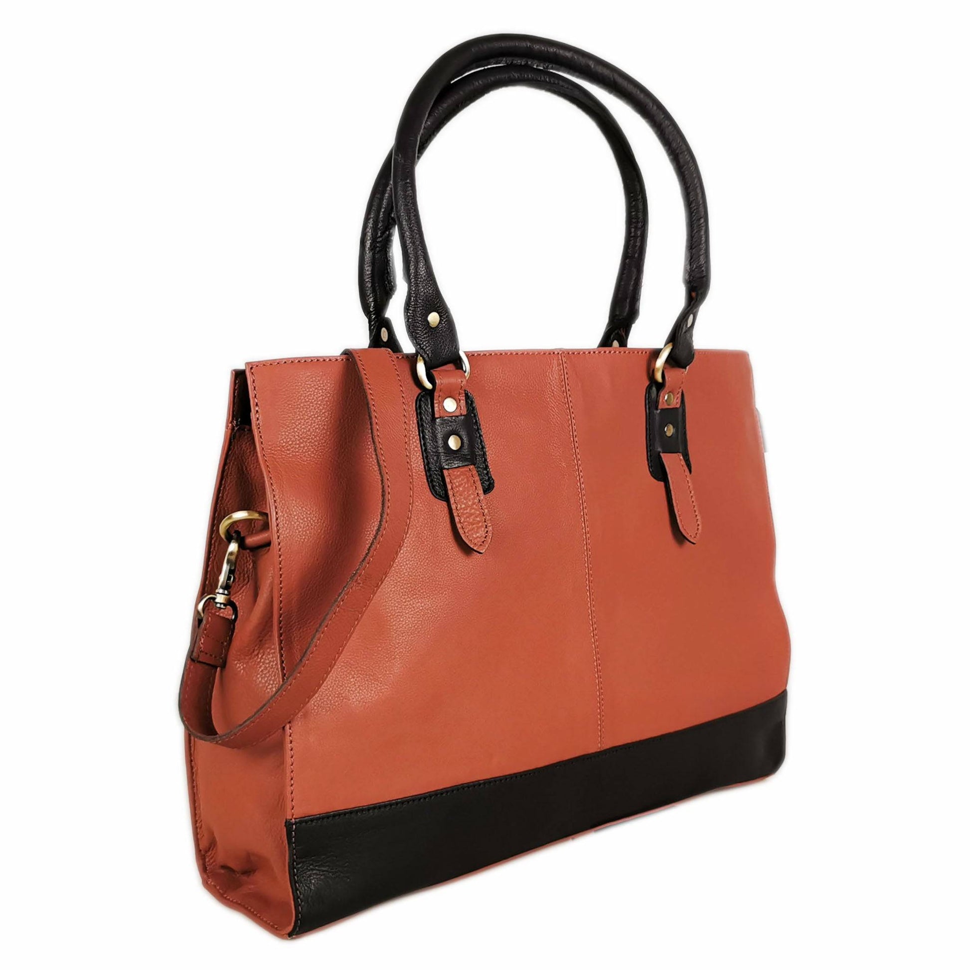 The Signature 17" Leather Laptop Bag, Brown - UrbanNest Co