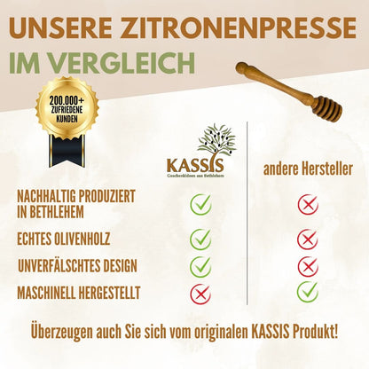 Olivenholz Honiglöffel mit zwei Ersatzköpfen - UrbanNest Co