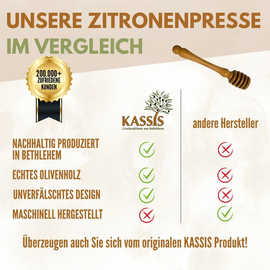 Olivenholz Honiglöffel mit zwei Ersatzköpfen - UrbanNest Co