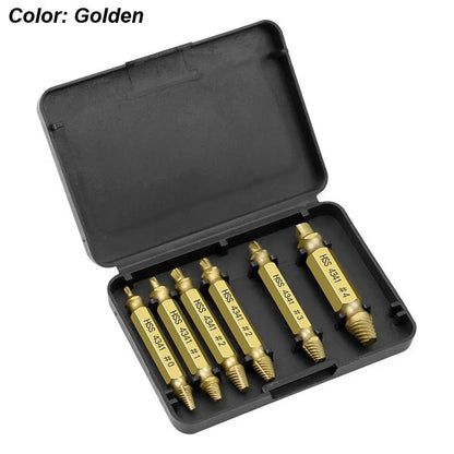Damaged Screw Extractor Set HSS Drill Bit Stripped Broken Remover Small Easily Quickly Take Out Kit Easy Demolition Power Tools - UrbanNest Co